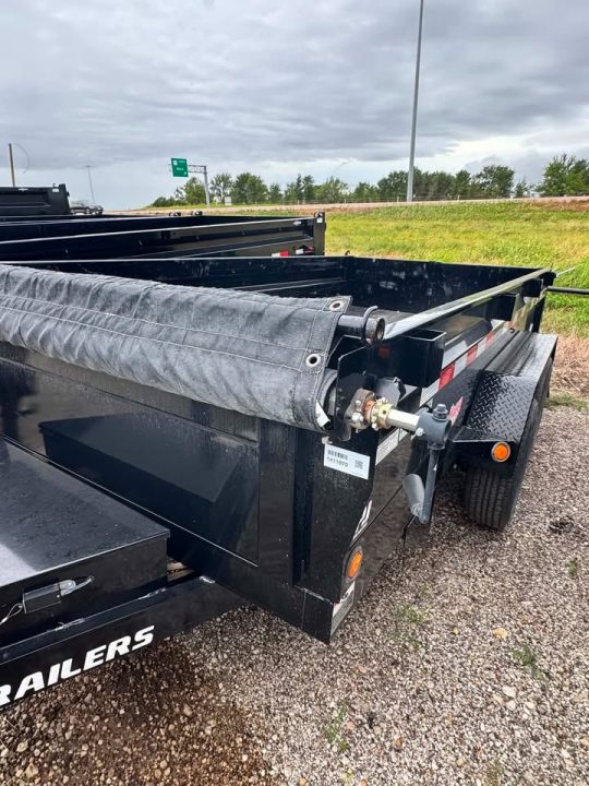 Used USED 2024 PJ Trailers 6X12 DUMP TRAILER Dump Trailer 5200 LB AXLES!