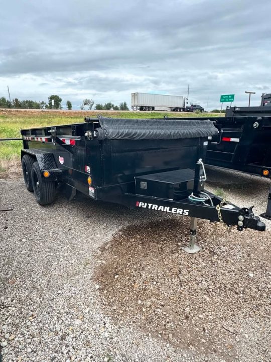 Used USED 2024 PJ Trailers 6X12 DUMP TRAILER Dump Trailer 5200 LB AXLES!