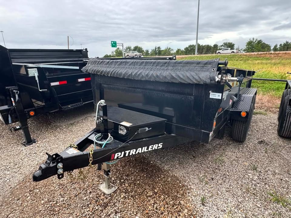 Used USED 2024 PJ Trailers 6X12 DUMP TRAILER Dump Trailer 5200 LB AXLES!