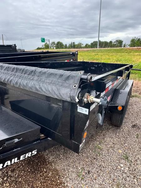 Used USED 2024 PJ Trailers 6X12 DUMP TRAILER Dump Trailer 5200 LB AXLES!