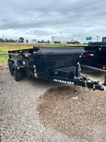 Used USED 2024 PJ Trailers 6X12 DUMP TRAILER Dump Trailer 5200 LB AXLES!