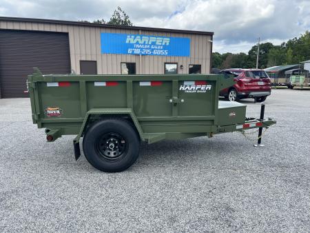 New 2027 PROSPECTOR 5X8 6K SINGLE AXLE DUMP TRAILER WITH 2' WALLS