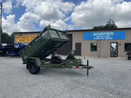 New 2027 PROSPECTOR 5X8 6K SINGLE AXLE DUMP TRAILER WITH 2' WALLS