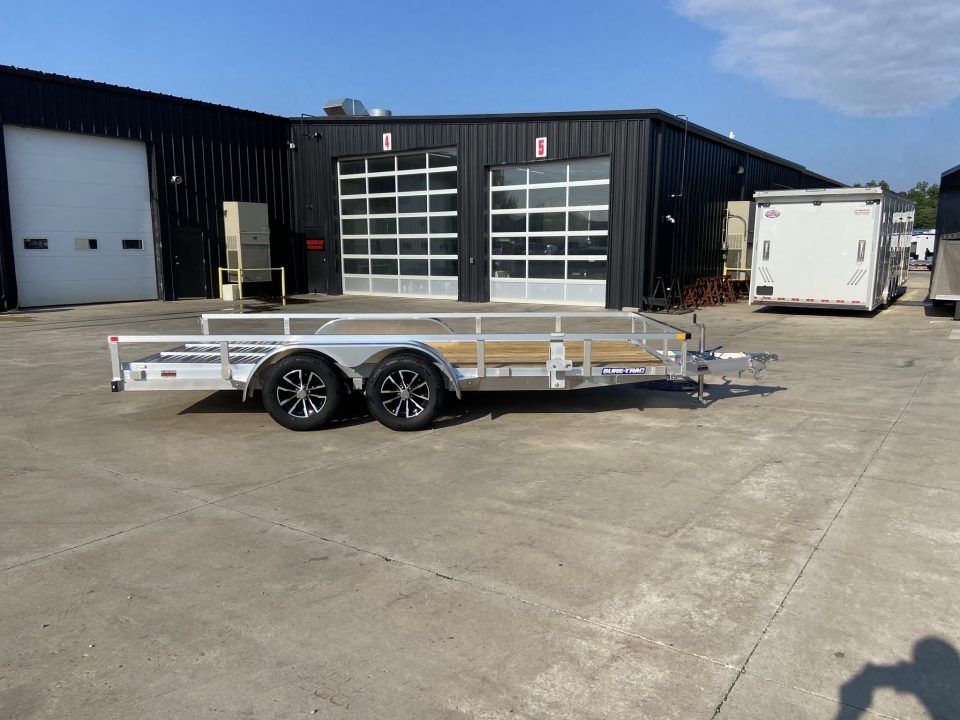 New Sure-Trac 7X16 Tube Top 7K Utility Trailer