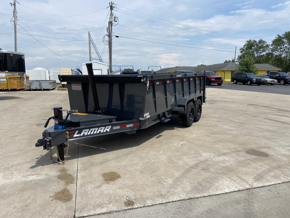 New Lamar 83"X16' DT 16K Telescopic Dump Trailer