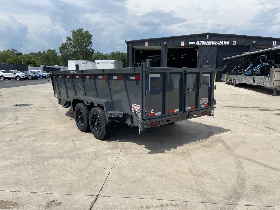 New Lamar 83"X16' DT 16K Telescopic Dump Trailer