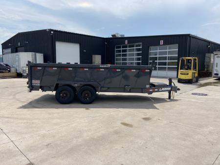 New Lamar 83"X16' DT 16K Telescopic Dump Trailer