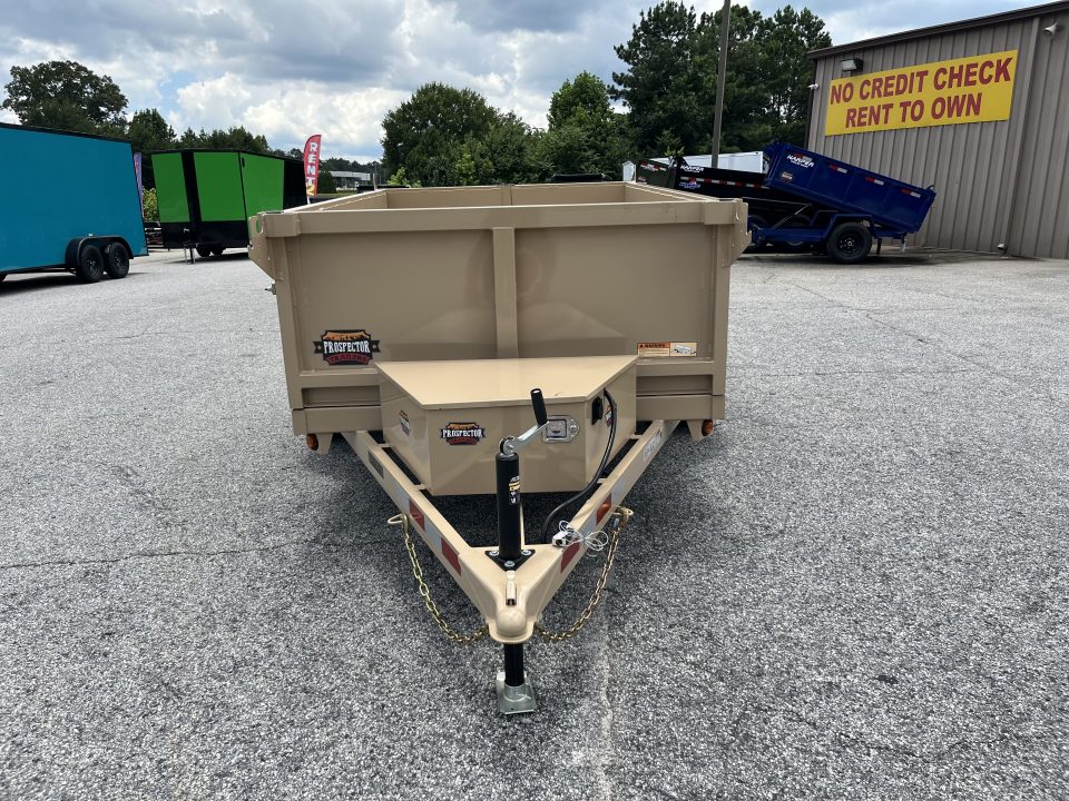 New 2027 PROSPECTOR 5X8 6K SINGLE AXLE DUMP TRAILER WITH 2' WALLS