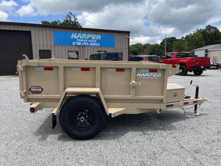 New 2027 PROSPECTOR 5X8 6K SINGLE AXLE DUMP TRAILER WITH 2' WALLS