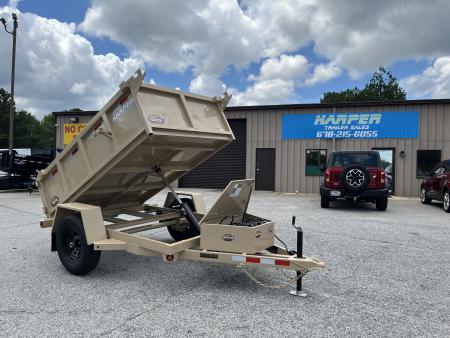 New 2027 PROSPECTOR 5X8 6K SINGLE AXLE DUMP TRAILER WITH 2' WALLS