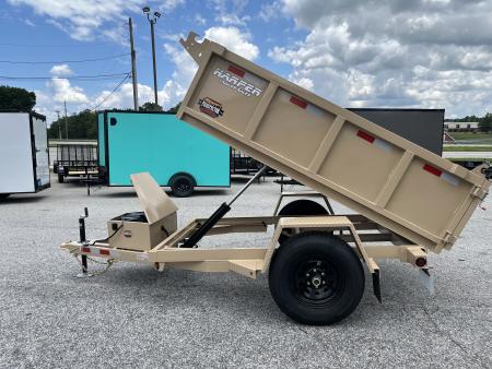 New 2027 PROSPECTOR 5X8 6K SINGLE AXLE DUMP TRAILER WITH 2' WALLS