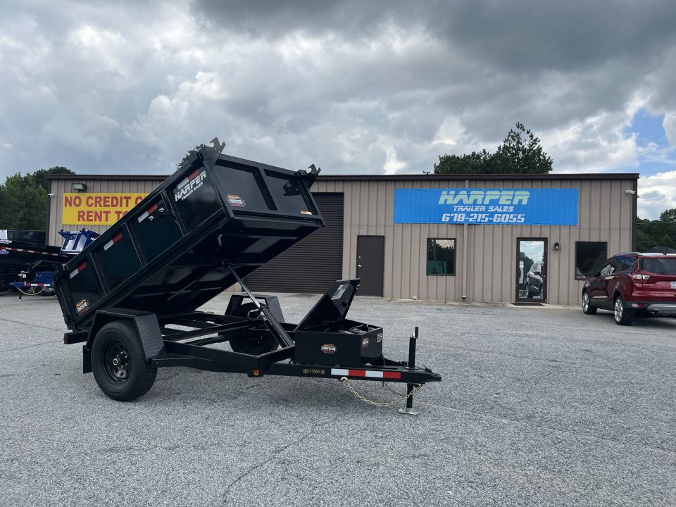 New 2027 PROSPECTOR 5X8 6K SINGLE AXLE DUMP TRAILER WITH 2' WALLS