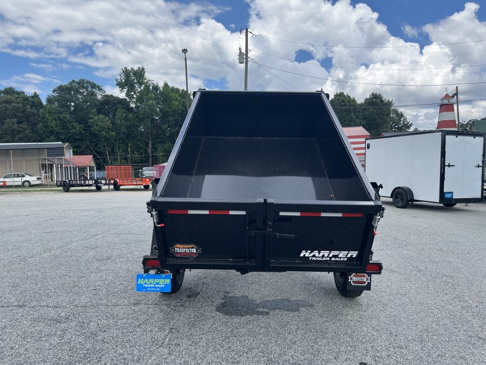 New 2027 PROSPECTOR 5X8 6K SINGLE AXLE DUMP TRAILER WITH 2' WALLS