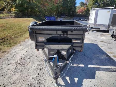 New 2027 PROSPECTOR 5X8 6K SINGLE AXLE DUMP TRAILER WITH 2' WALLS AND SPARE TIRE
