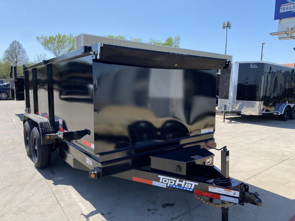 New 2026 Top Hat DE14 7x14x4 Dump Trailer