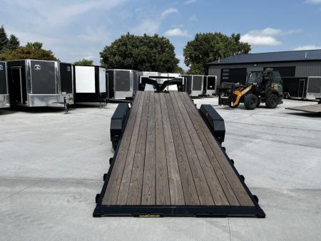New 2026 H&H Gooseneck POWER TILT 24' 2-7000lb  axles=14K Car Hauler Trailer