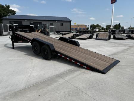 New 2026 H&H Gooseneck POWER TILT 24' 2-7000lb  axles=14K Car Hauler Trailer