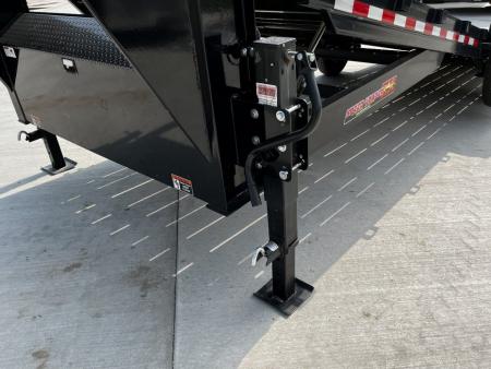 New 2026 H&H Gooseneck POWER TILT 24' 2-7000lb  axles=14K Car Hauler Trailer