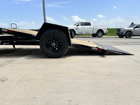 New 2026 H&H Trailers 78"X12'+4' HD SPLIT DECK GRAVITY TILT 7.8K GVWR Equipment Trailer