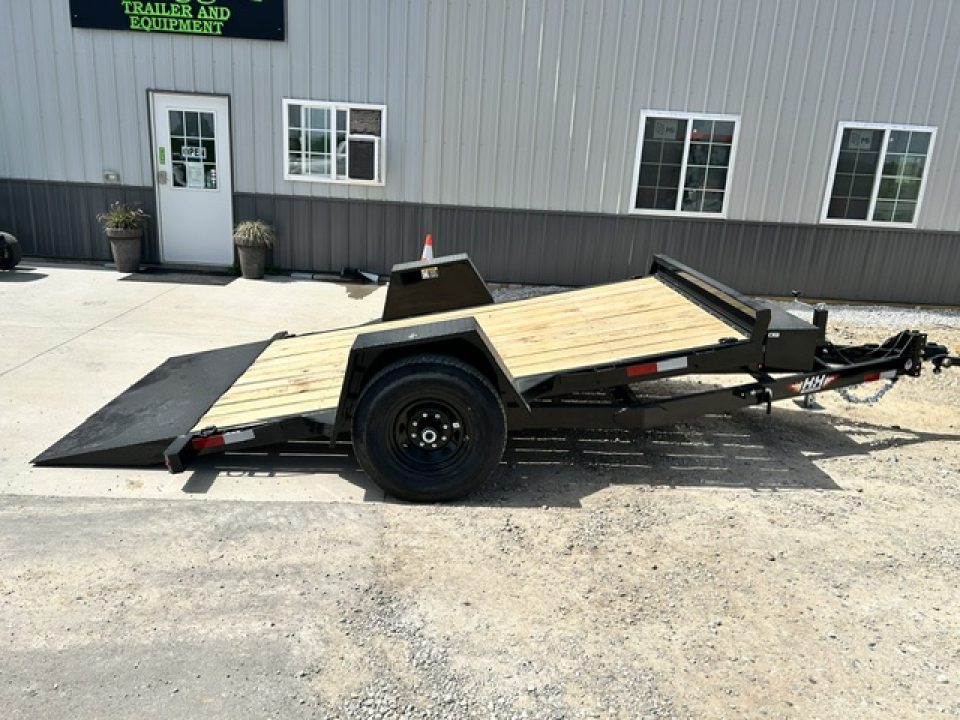 New 2026 H&H Trailers NEW 78"X12' HD SINGLE AXLE TILT SCISSOR LIFT TRAILER Equipment Trailer