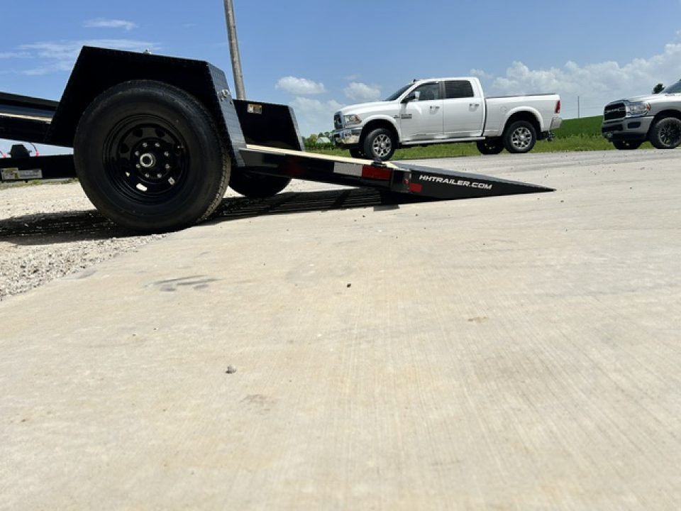 New 2026 H&H Trailers NEW 78"X12' HD SINGLE AXLE TILT SCISSOR LIFT TRAILER Equipment Trailer
