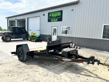 New 2026 H&H Trailers NEW 78 X12' HD SINGLE AXLE TILT SCISSOR LIFT TRAILER Equipment Trailer