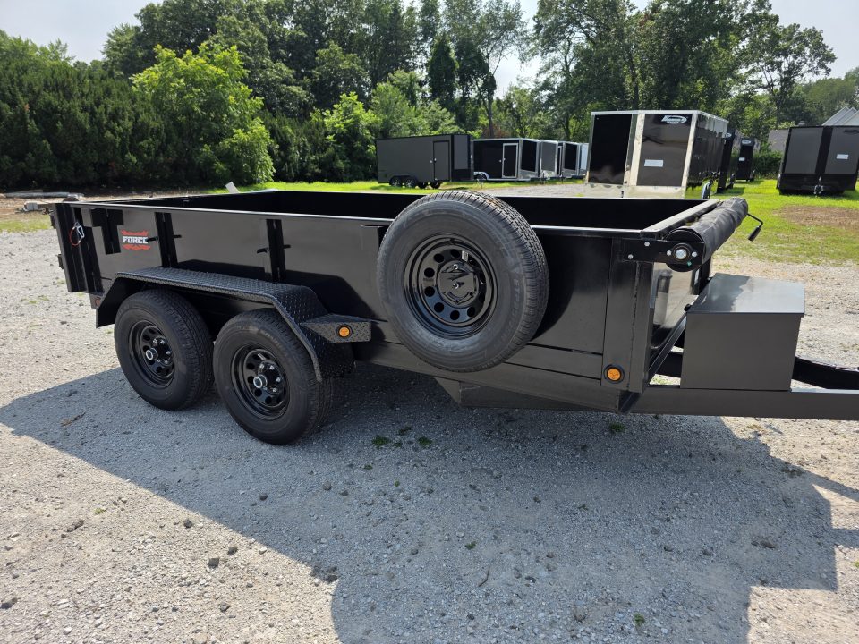 New 2027 Force 6X12 10K DUMP TRAILER 6 X 12 WITH TARP KIT Dump Trailer