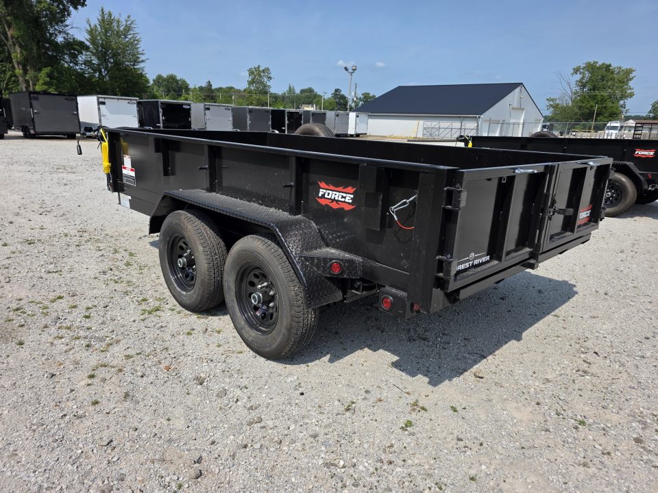 New 2027 Force 6X12 10K DUMP TRAILER 6 X 12 WITH TARP KIT Dump Trailer