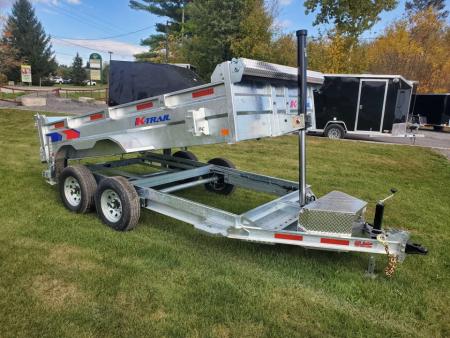 New 2027 Galvanized K-Trail 6x12 5 ton Dump Trailer