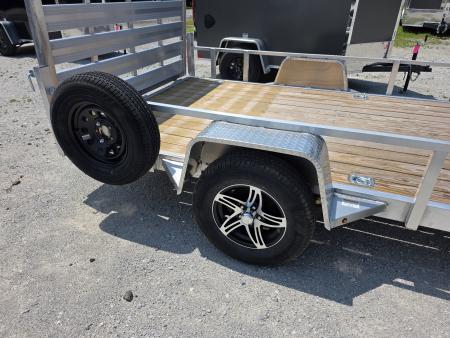 New 2026 Stealth Trailers ALUMINUM 6X12 OPEN ALUMINUM WHEELS SPARE TIRE Utility Trailer