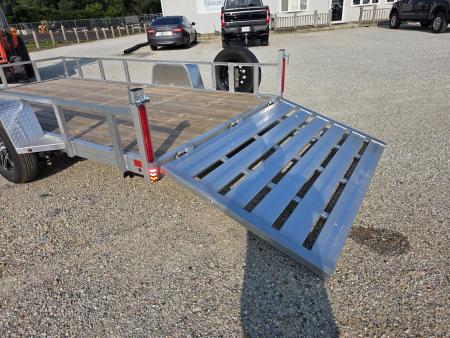 New 2026 Stealth Trailers ALUMINUM 7X14 OPEN ALUMINUM WHEELS SPARE TIRE Utility Trailer