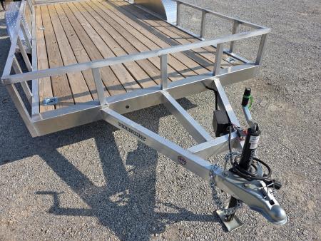 New 2026 Stealth Trailers ALUMINUM 7X16 7K TANDEM OPEN ALUMINUM WHEELS SPARE TIRE 7 X 16 Utility Trailer