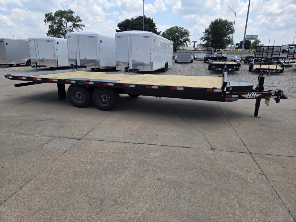 New 2027 H&H Trailers 102x22 Power Tilt Deckover 17.6K Equipment Trailer