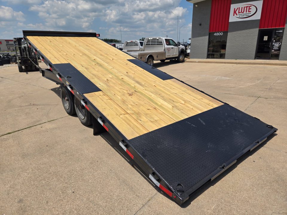 New 2027 H&H Trailers 102x22 Power Tilt Deckover 17.6K Equipment Trailer