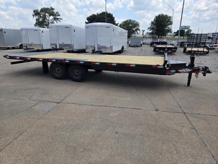 New 2027 H&H Trailers 102x22 Power Tilt Deckover 17.6K Equipment Trailer