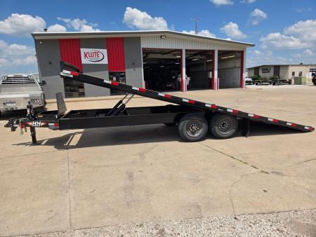 New 2027 H&H Trailers 102x22 Power Tilt Deckover 17.6K Equipment Trailer