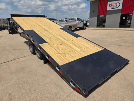 New 2027 H&H Trailers 102x22 Power Tilt Deckover 17.6K Equipment Trailer