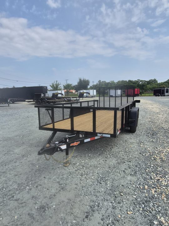 New 2026 Down 2 Earth Trailers 6x16 w/ Gate and 2' Expanded Metal Sides Utility Trailer