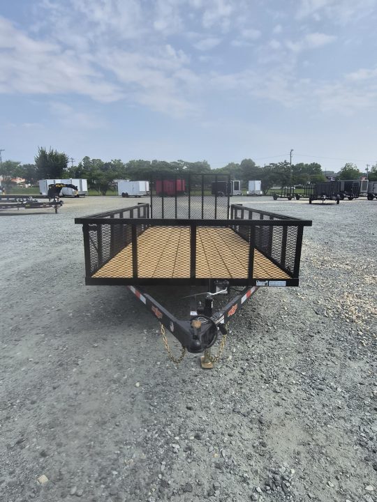 New 2026 Down 2 Earth Trailers 6x16 w/ Gate and 2' Expanded Metal Sides Utility Trailer