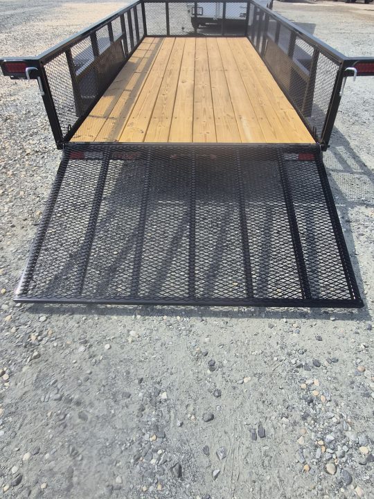 New 2026 Down 2 Earth Trailers 6x16 w/ Gate and 2' Expanded Metal Sides Utility Trailer
