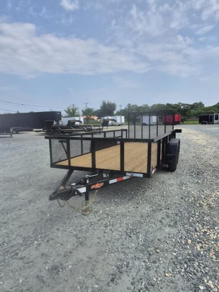 New 2026 Down 2 Earth Trailers 6x16 w/ Gate and 2' Expanded Metal Sides Utility Trailer