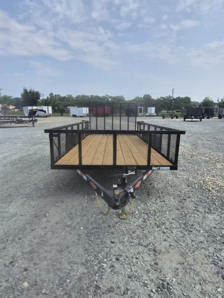 New 2026 Down 2 Earth Trailers 6x16 w/ Gate and 2' Expanded Metal Sides Utility Trailer