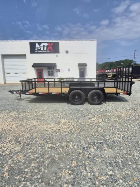 New 2026 Down 2 Earth Trailers 6x16 w/ Gate and 2' Expanded Metal Sides Utility Trailer