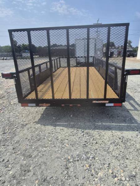 New 2026 Down 2 Earth Trailers 6x16 w/ Gate and 2' Expanded Metal Sides Utility Trailer