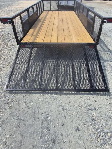 New 2026 Down 2 Earth Trailers 6x16 w/ Gate and 2' Expanded Metal Sides Utility Trailer