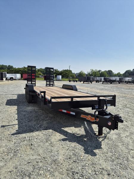 New 2026 Down 2 Earth Trailers 22ft 17.5K w/ Fold Up Ramps Utility Trailer