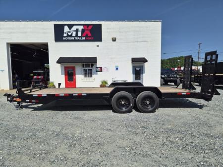 New 2026 Down 2 Earth Trailers 22ft 17.5K w/ Fold Up Ramps Utility Trailer