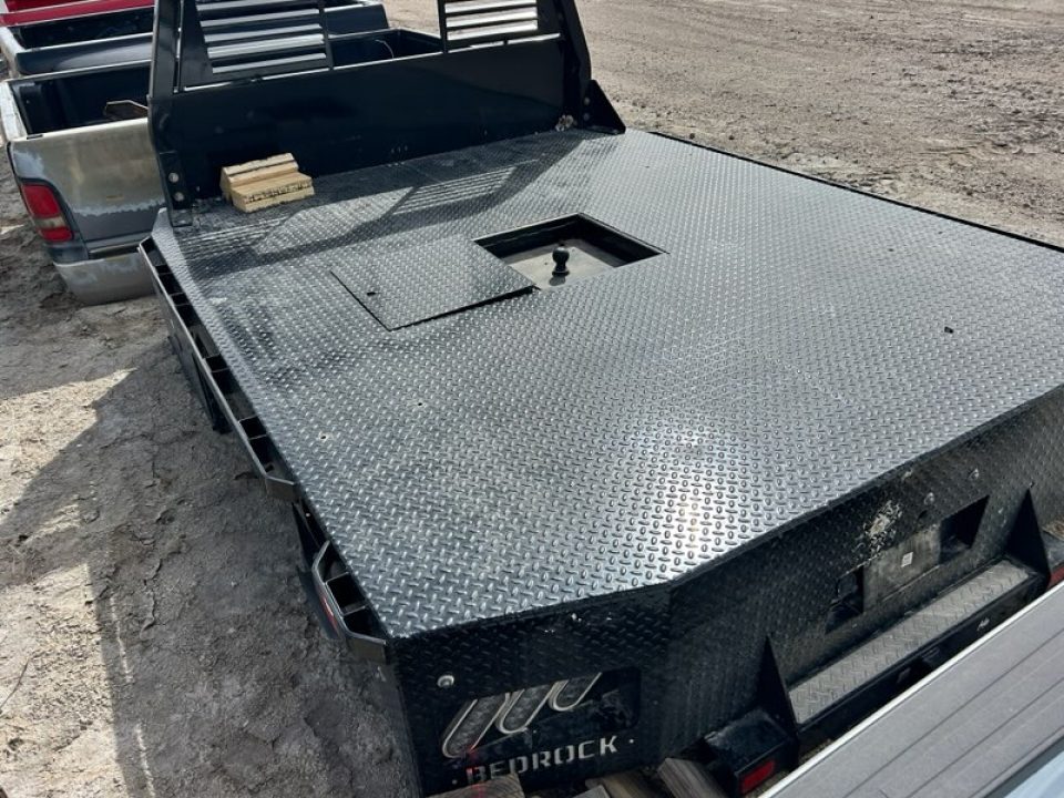 Used 2024 Bedrock 8'x9'3" Flatbed w/2-36" tool boxes Truck Bed