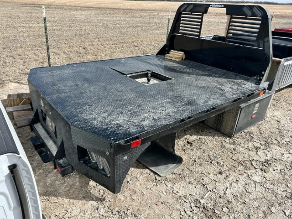 Used 2024 Bedrock 8'x9'3" Flatbed w/2-36" tool boxes Truck Bed
