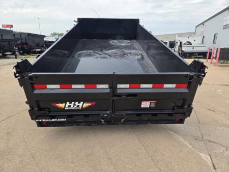 New 2026 H&H Trailers 83x14 Industrial 14K Scissor Dump Trailer